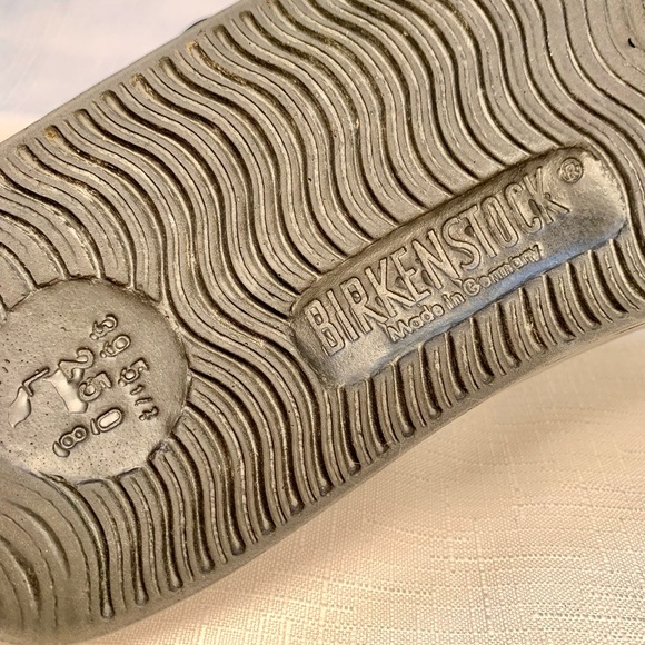 Birkenstock Sandals Black Women’s or Men ‘s Open toe 2 straps Made in Germany 8L - Picture 4 of 6